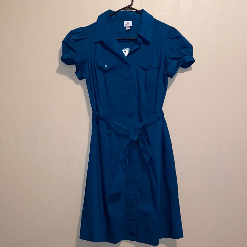 Tahoe Teal Button Up Dress